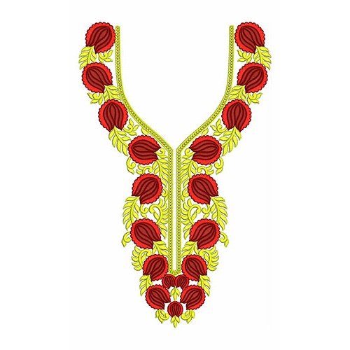 Arabic Neck Embroidery Design 23207