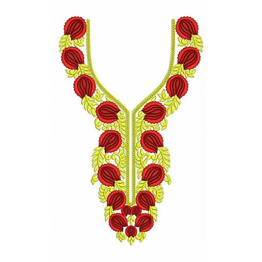 Arabic Neck Embroidery Design 23207
