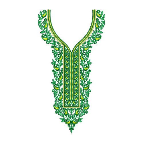 Oman Fancy Neck Embroidery Design 23238