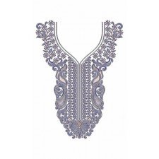 New Chain Stitch Neck Embroidery Design 23265