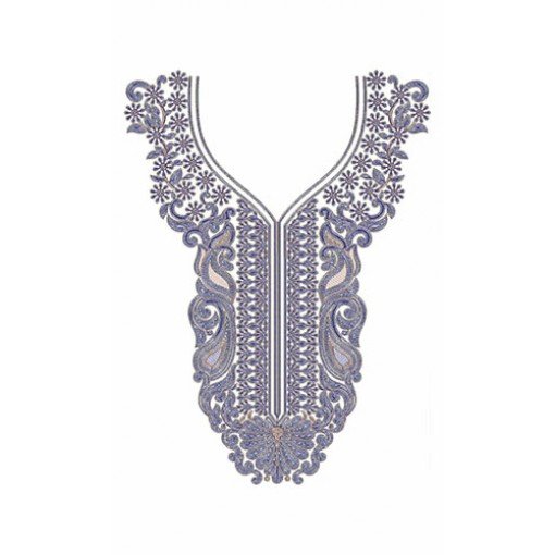 New Chain Stitch Neck Embroidery Design 23265