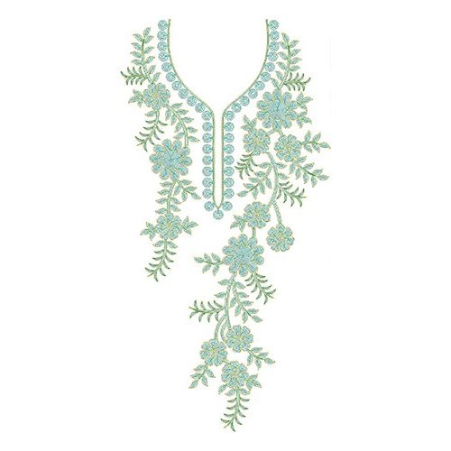 Awesome Neck Embroidery Design 23271