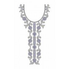 Algerian Neck Embroidery Design 23272