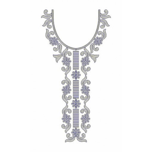 Algerian Neck Embroidery Design 23272