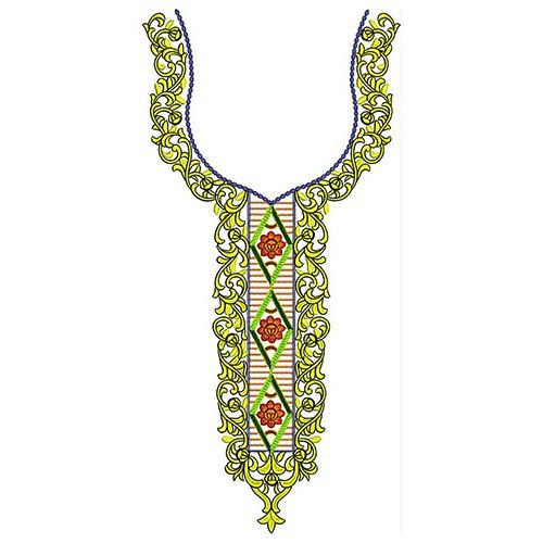 Long Neck Embroidery Design 23354