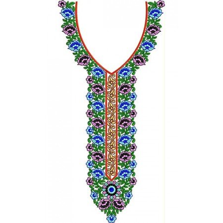 Romanian Neck Embroidery Design 23356