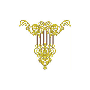 Neck Embroidery Design 23357