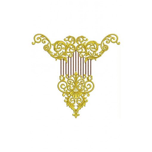 Neck Embroidery Design 23357