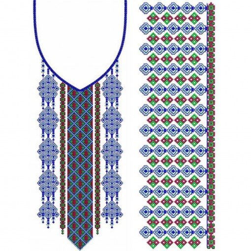 Long Men's Neck Embroidery Design 23362 Long Men's Neck Embroidery Design 23362