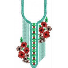 New Neck Embroidery Design 23366