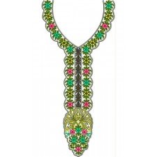 Choli Top Pattern Neck Embroidery Design 23380