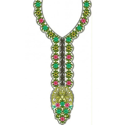 Choli Top Pattern Neck Embroidery Design 23380