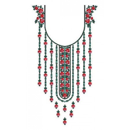 Stylish Neck Design In Embroidery