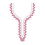 Simple Neck Design With Leaf Border