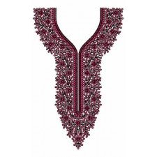 Flower Bunch In Neck Design 23552