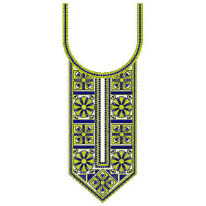 Designer Dress Neck Embroidery Design