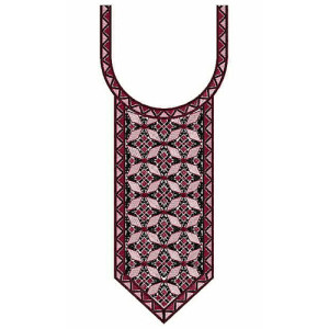 Zigzag Line In Round Shape Neck Design