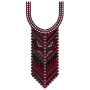 Wavy And Zigzag Line In Neck Design