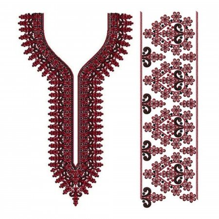Latest Neck Design In Embroidery 23583