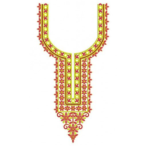 Exceptional Neck Design In Embroidery 23611