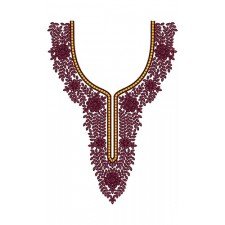 Distinctive Neck Design In Embroidery 23696