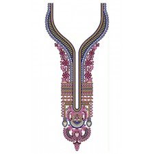 Virtuous Neck Embroidery Design 23792
