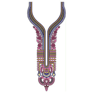 Virtuous Neck Embroidery Design