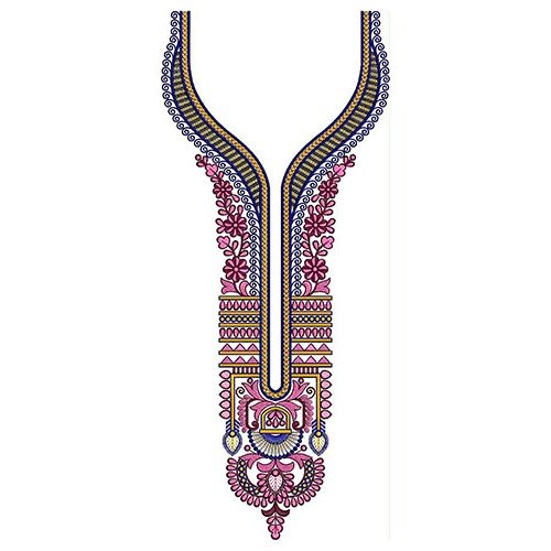 Virtuous Neck Embroidery Design 23792