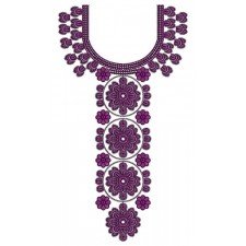 Tolerant Neck Embroidery Design 23808