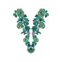 Wild Plant Neck Embroidery Design 23810