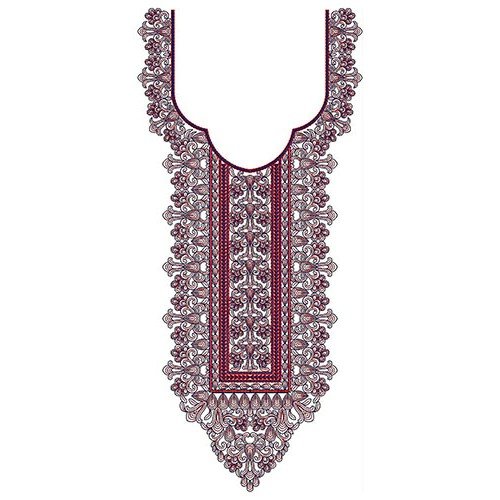 Latest Neck Design Shape In Embroidery 23866