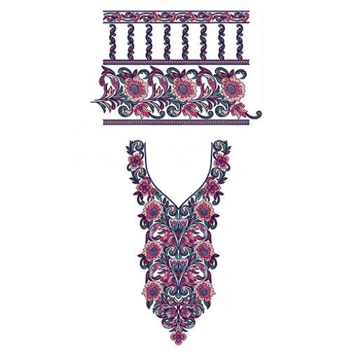Neck And Sleeve Design In Embroidery 23877 Neck And Sleeve Design In Embroidery 23877