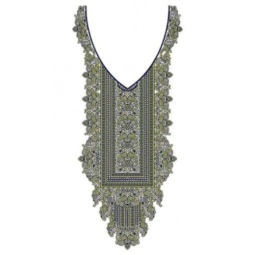 Only DST Colossal Neck Embroidery Design 23883
