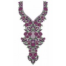 Only DST Bunch Of Flower In Neck Design 23885