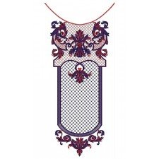 Attractive Rhombus Shape In Neck Design 23930