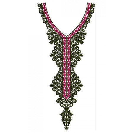 Simple Neck Design In Embroidery 23931