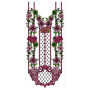 Different Flower Bunch In Neck Design