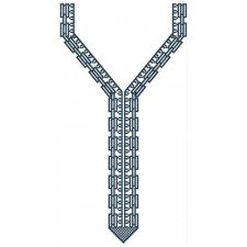 Divergent Cross Stitch Neck Design In Embroidery 23989