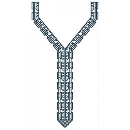 Divergent Cross Stitch Neck Design In Embroidery 23989