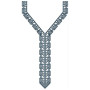 Divergent Cross Stitch Neck Design In Embroidery