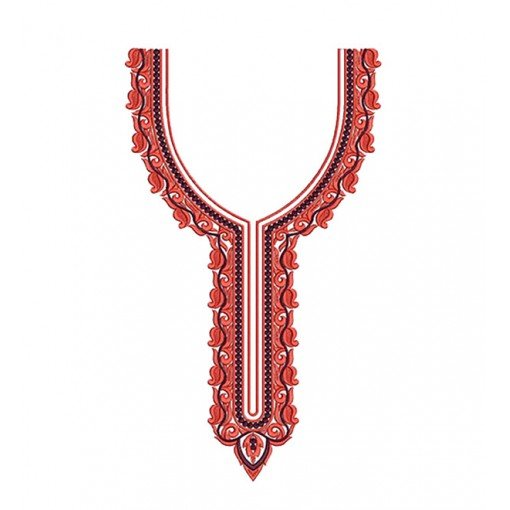Fabulous Neck Line Design In Embroidery 24038