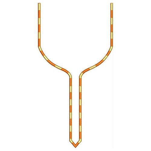 Simple Neck Line Design In Embroidery 24071