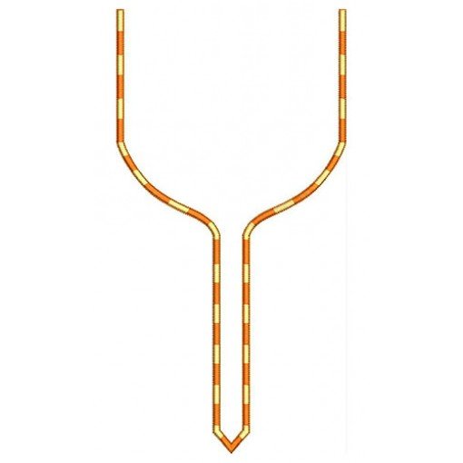 Simple Neck Line Design In Embroidery 24071