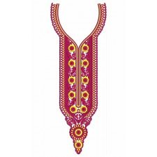 Meticulous Neck Design Embroidery 24139