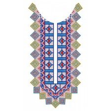 Aesthetic Neck Embroidery Design 24140