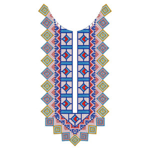Aesthetic Neck Embroidery Design