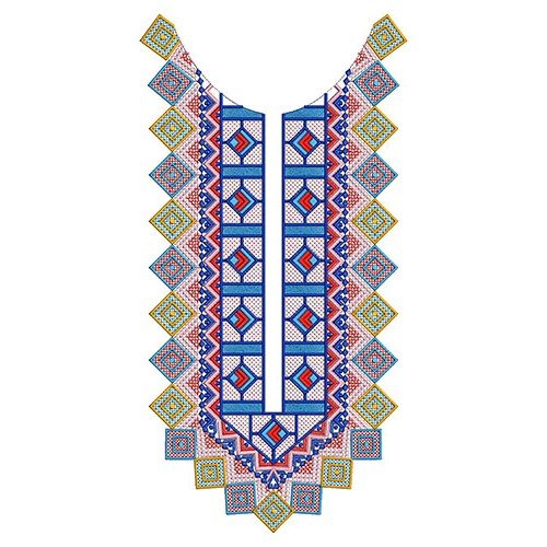 Aesthetic Neck Embroidery Design 24140