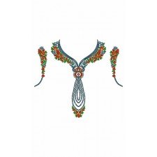 Adequate Neck Design In Embroidery 24141