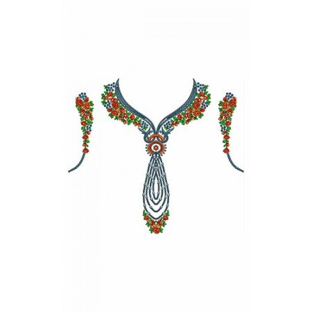 Adequate Neck Design In Embroidery 24141