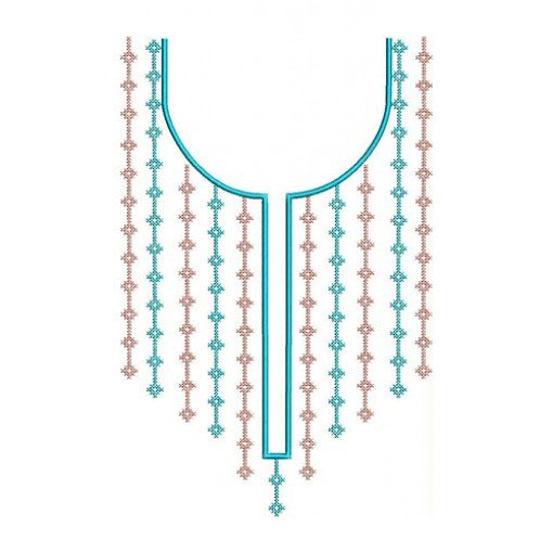 Winsome Neck Design Embroidery 24142
